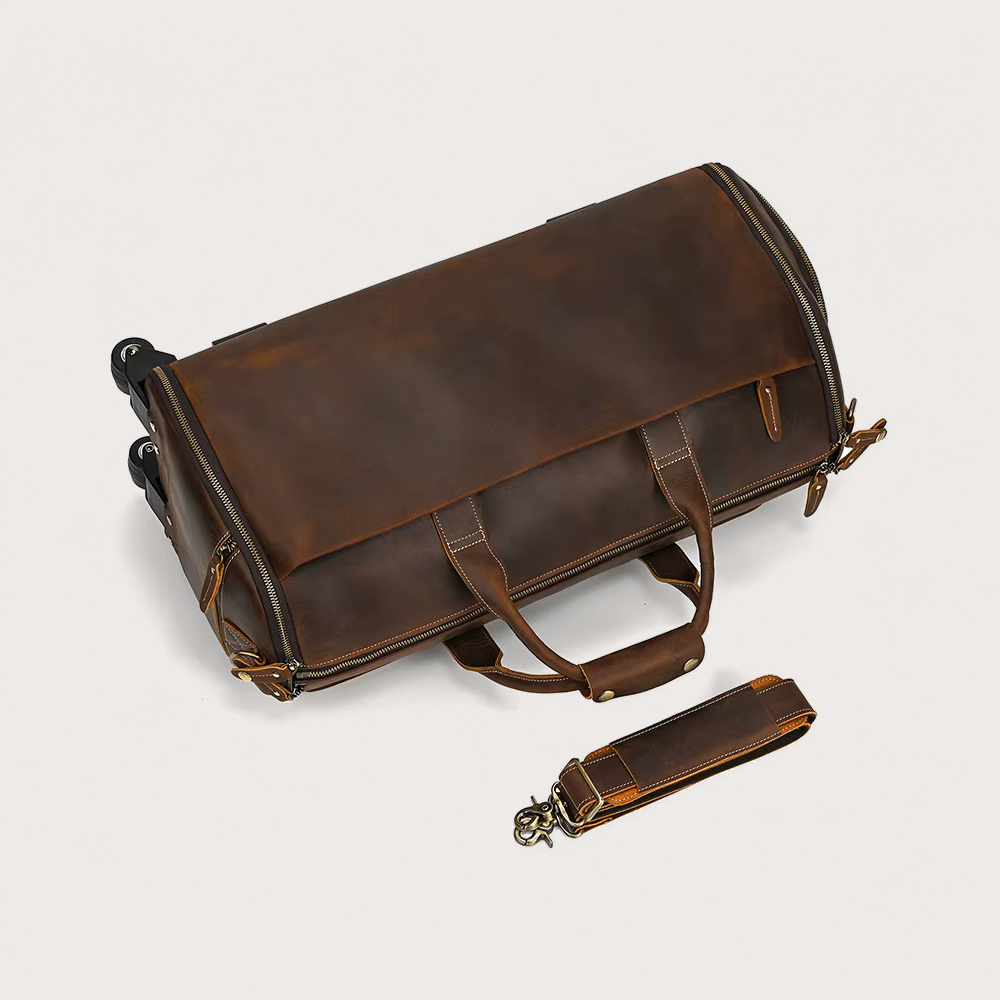 leather transport bag